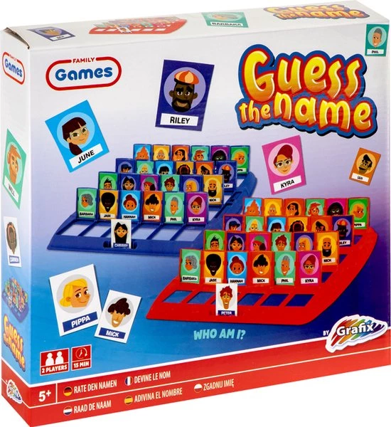 Grafix | Guess The Name - Bordspel - Raad De Naam | Bordspel Voor Kinderen & Volwassenen 3 Grafix | Guess The Name - Bordspel - Raad De Naam | Bordspel Voor Kinderen & Volwassenen - Afbeelding 3