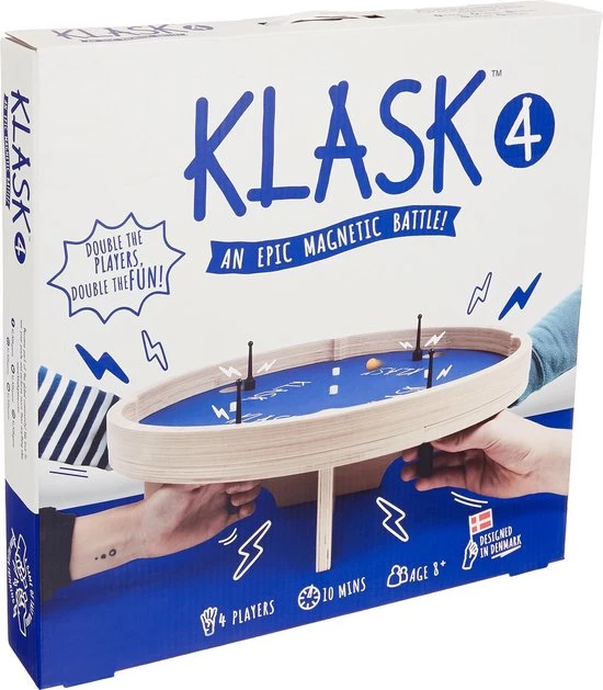 Klask 4 Spelers Bordspel - Magnetisch Spel - Bordspellen Volwassenen En Kinderen 1 Klask 4 Spelers Bordspel - Magnetisch Spel - Bordspellen Volwassenen En Kinderen