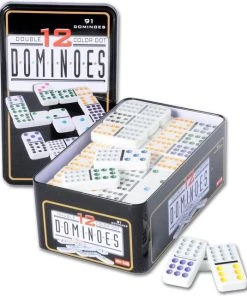Engelhart Longfield Games Domino Dubbel 12 - Blik -spellen-voor-volwassenen Winkel 550x641