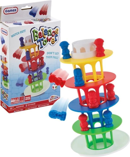 Grafix Balans Toren | Reisspel | Pocket Spel | Schoencadeautjes | Schoenkado | Actiespel 1 Grafix Balans Toren | Reisspel | Pocket Spel | Schoencadeautjes | Schoenkado | Actiespel