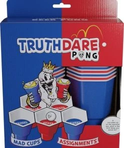 Mad Party Games TruthDarePong - Drankspel - Truth Or Dare - Beer Pong - Bier Pong Spel - Red Cups - Drankspel Voor Volwassenen -spellen-voor-volwassenen Winkel 550x671
