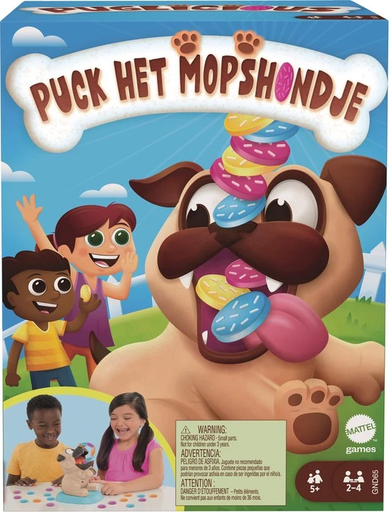 Mattel Games Puck Het Mopshondje - Kinderspel 8 Mattel Games Puck Het Mopshondje - Kinderspel - Afbeelding 8