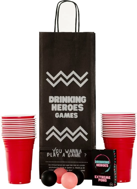 Drinking Heroes Extreme Beerpong INCLUSIEF Kaartspel | Beerpong Is Het Drankspel | Red Cups | 18+ | Verjaardag Cadeau 12 Drinking Heroes Extreme Beerpong INCLUSIEF Kaartspel | Beerpong Is Het Drankspel | Red Cups | 18+ | Verjaardag Cadeau - Afbeelding 12