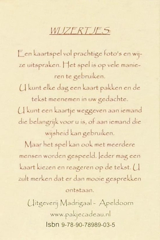 M.I. Van Dijk-Boelhouwer Wijzertjes Inzichtkaarten 2 M.I. Van Dijk-Boelhouwer Wijzertjes Inzichtkaarten - Afbeelding 2